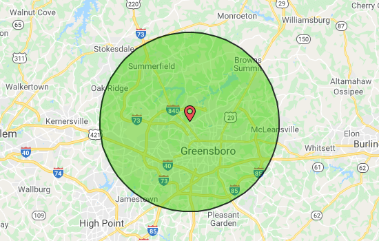 greensboro coverage map