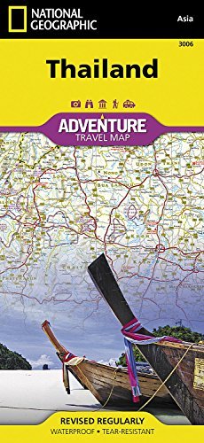 National Geographic Maps Thailand 2019 Edition; 