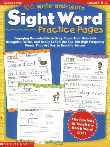 Not Available (NA)/100 Write-And-Learn Sight Word Practice Pages