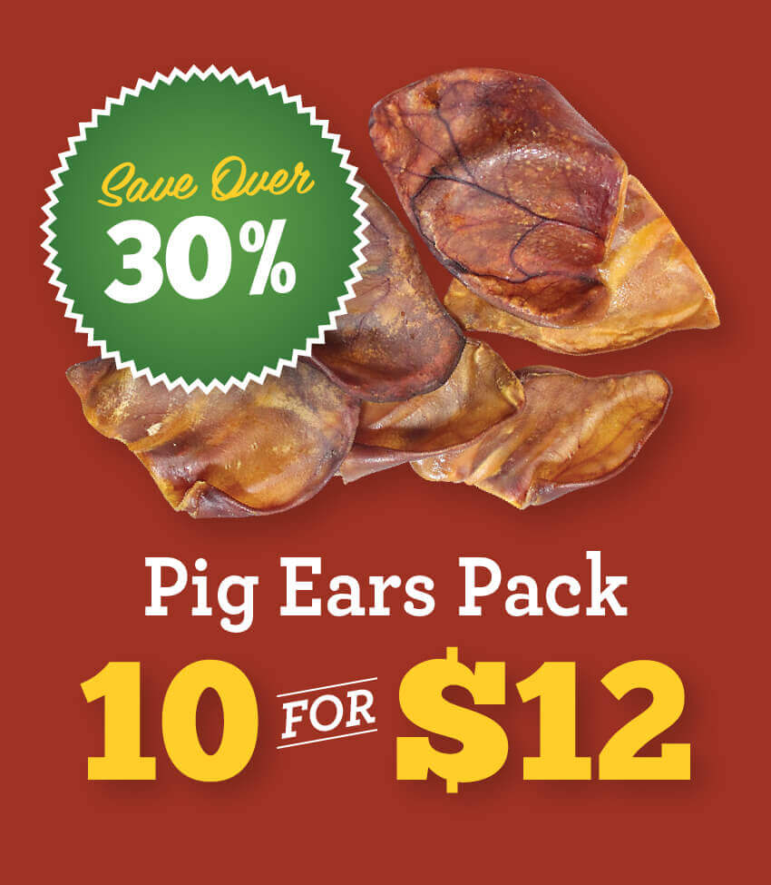 10 Pack of Pig Ears for $12