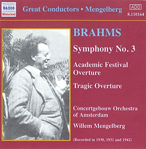 J. Brahms/Sym 3 (F Major)/Acad Fest Ov/S@Mengelberg/Amsterdam Concertge