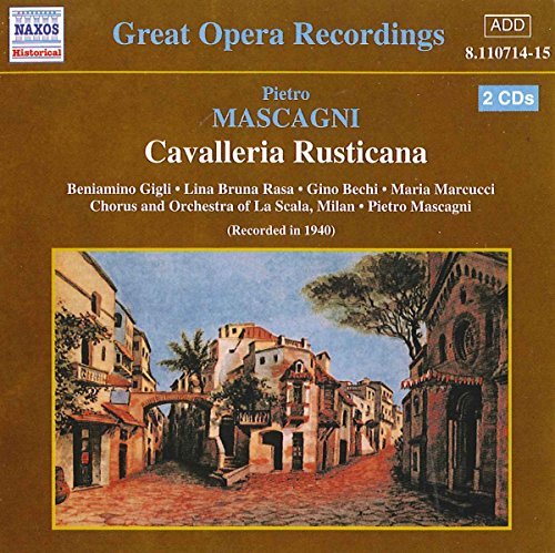 P. Mascagni/Cavalleria Rusticana-Comp Oper@Gigli/Rasa/Simionato/Bechi/&@Mascagni/La Scala Orch
