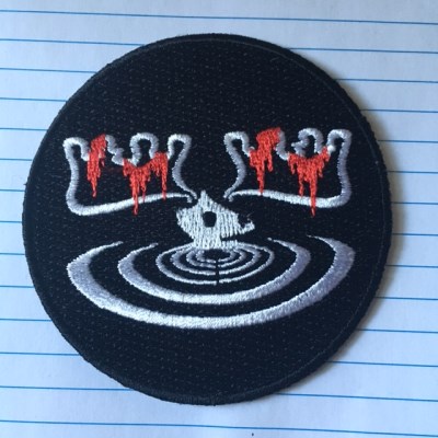 Iron-On Patch/Spooky Moose@Bull Moose Limited