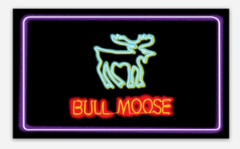 Neon Moose Sticker/Neon Moose Sticker@Bull Moose Limited