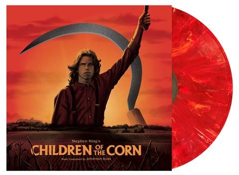 children-of-the-corn-1984-soundtrack-midnight-harvest-red-orange-swirl-vinyl-music-by-jonathan-elias