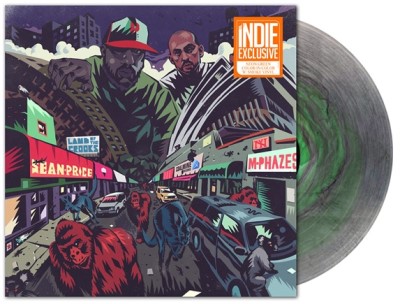 Sean Price & M-Phazes/Land of the Crooks EP (Neon Green Color-In-Color w/ Smoke Vinyl)