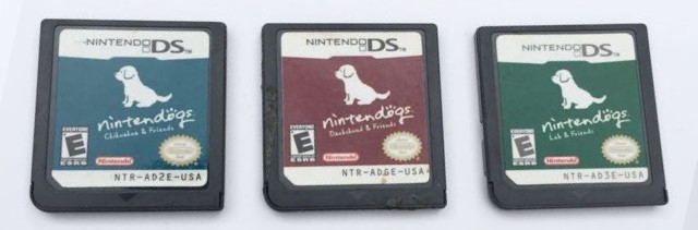 Nintendo Ds 3 Game Lot Cartridge Only Nintendogs Lab Dachshund Chihuahua & Friends Cartridges Only 