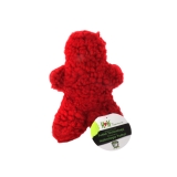 HuggleHounds Dog Toy - Red HuggleFleece Man