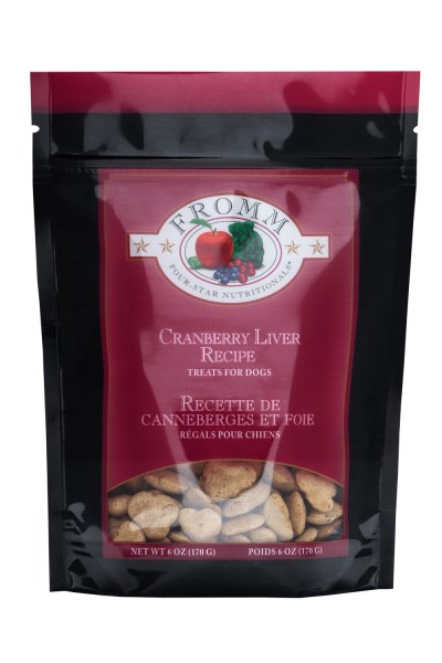 Fromm Four-Star Dog Treats - Cranberry Liver Treats