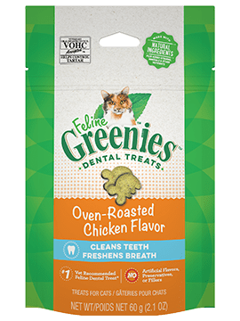 Greenies Cat Dental Treats - Oven Roasted Chicken