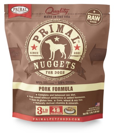 Primal Frozen Dog Food - Nuggets - Pork