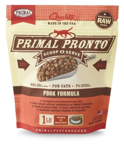 Primal Frozen Cat Food - Pronto - Pork