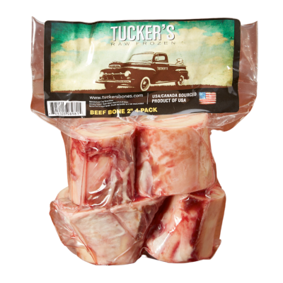 Tucker's Frozen Beef Bones - 2 Inch 4 Pack