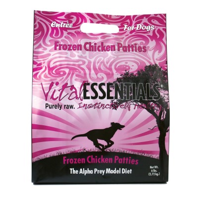 Vital Essentials Frozen Dog Food - Chicken Patties