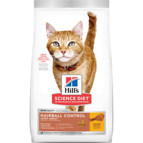 Science Diet Cat Food - Adult Hairball Control Light