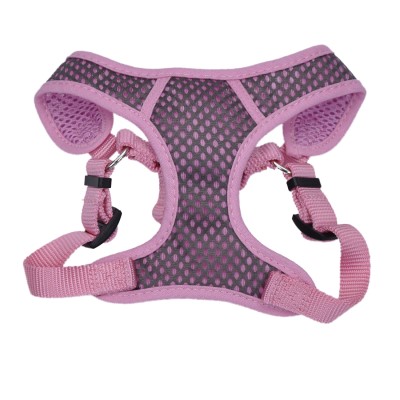 Coastal Sport Harness - Gray & Pink-5/8"