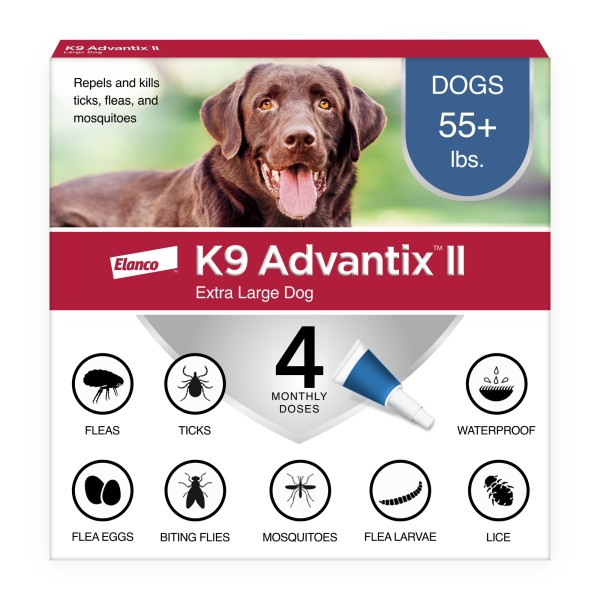 Elanco K9 Advantix II - Flea, Tick, & Mosquito Prevention - Extra Large Dog