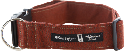 Hollywood Feed Mississippi Made Dog Collar - Solid Red
