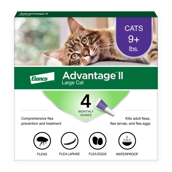 Elanco Advantage II Flea Prevention - For Cats Over 9 lbs