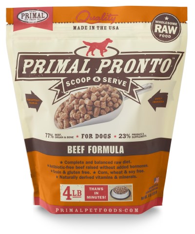 Primal Frozen Dog Food - Pronto - Beef