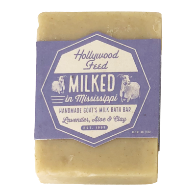 Hollywood Feed Milked in Mississippi Goat Milk Soap - Lavender, Aloe, & Clay