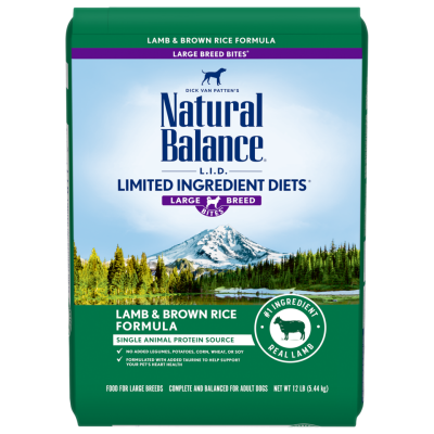 Natural Balance Dog Food - LID Lamb & Brown Rice Large Breed