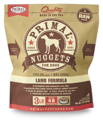 Primal Frozen Dog Food - Nuggets - Lamb