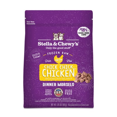 Stella & Chewy's Frozen Cat Food - Dinner Morsels Chick Chick Chicken