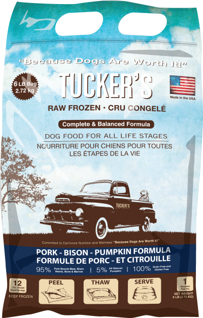 Tucker's Frozen Dog Food - Bison & Pork