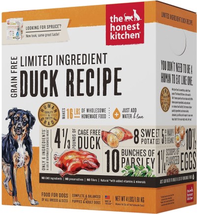 Honest Kitchen Dog Food - Limited Ingredient Duck