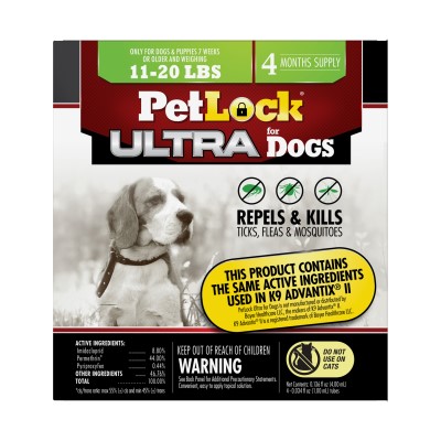 Petlock Max 4M - Flea & Tick Prevention For Medium Dogs