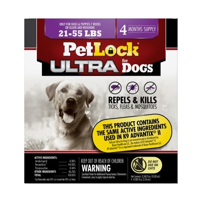 Petlock Max 4M - Flea & Tick Prevention For Large Dogs