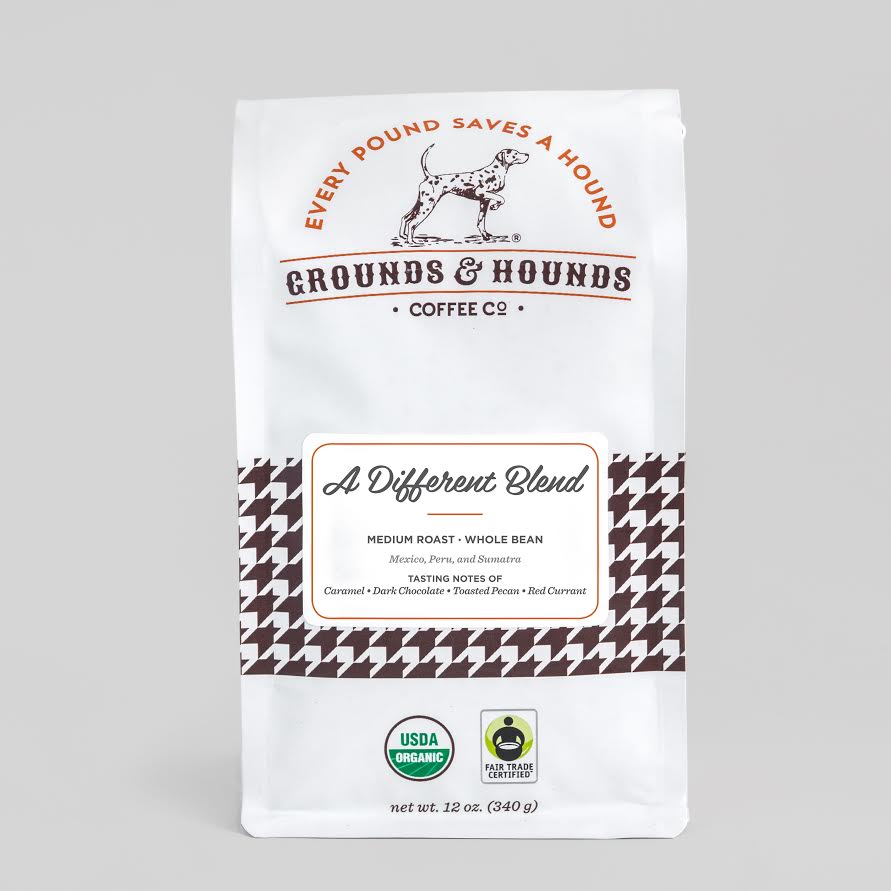 Grounds & Hounds Coffee - A Different Blend - Whole Bean