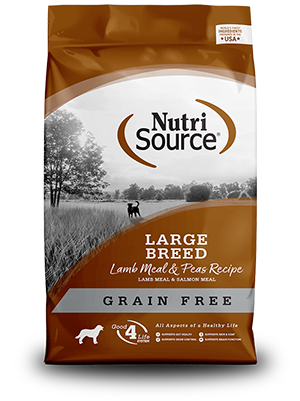 NutriSource Dog Food - Large Breed Grain Free Lamb Meal & Peas