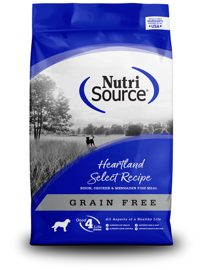 NutriSource Dog Food - Grain Free Heartland Select with Bison