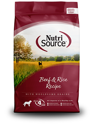 NutriSource Dog Food - Beef & Rice Recipe