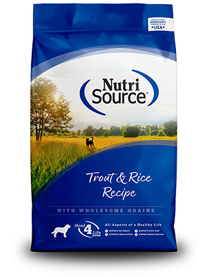 NutriSource Dog Food - Trout & Rice Recipe