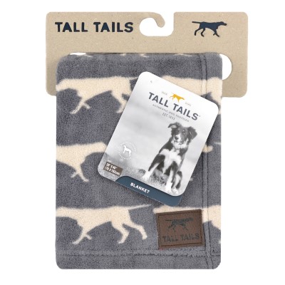 Tall Tails Fleece Blanket Dog Icon Charcoal