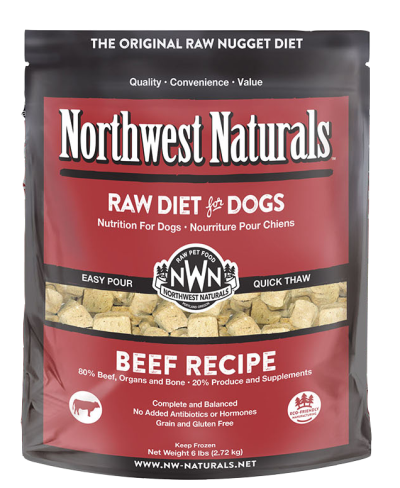 Northwest Naturals Frozen Dog Food - Beef Nuggets