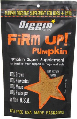 Diggin Your Dog Pet Supplement - Firm Up! Pumpkin Super Dog & Cat Supplement