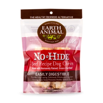 Earth Animal Dog Chew - No-Hide Beef Chew - Small-2 pack