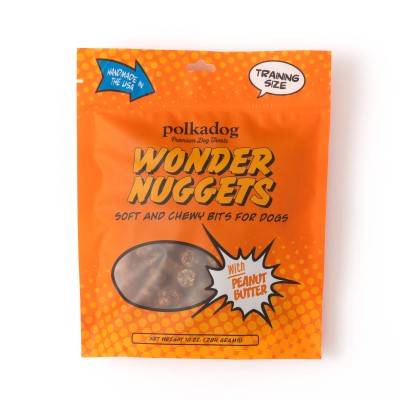 Polka Dog Dog Treats - Wonder Nuggets - Peanut Butter