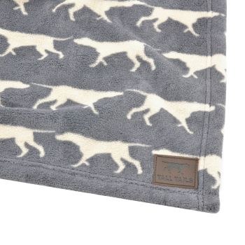 Tall Tails Fleece Blanket - Charcoal Dog Icon