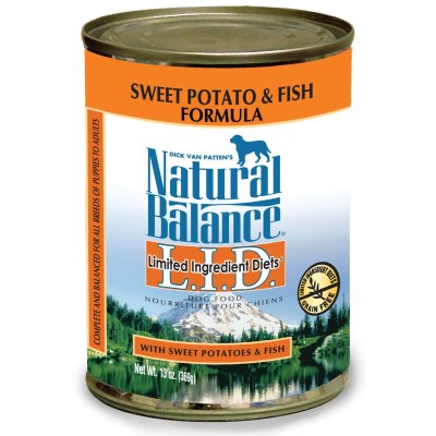 Natural Balance Dog Food - LID Sweet Potato & Fish-Case of 12