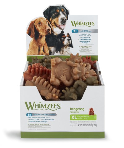 Whimzees Dog Dental Treat - Hedgehog-Case of 16