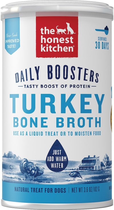 The Honest Kitchen Daily Boosts: Instant Turkey Bone Broth with Turmeric