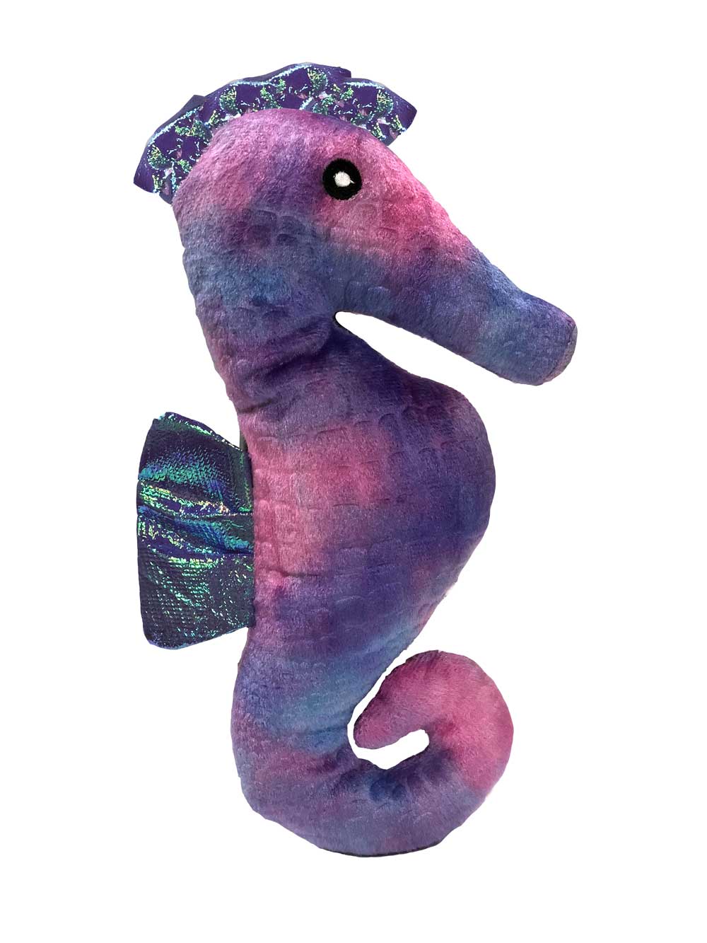 Patchwork Dog Toy - Tie Dye Seahorse