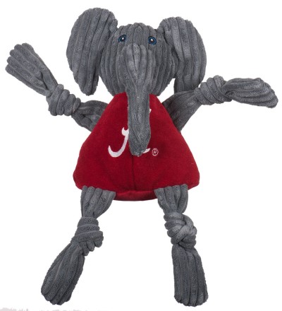 HuggleHounds Dog Toy - College Mascot Knotties - Alabama Big Al