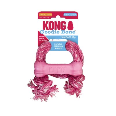 KONG Puppy Toy - Puppy Goodie Bone with Rope