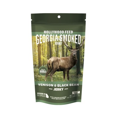 Hollywood Feed Georgia Smoked Dog Treat - Venison & Black Bean Jerky